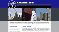 Desktop Screenshot of hygienetech.com